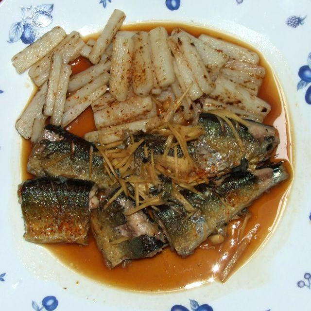 秋刀魚と長芋と長芋の焼き漬け＆大根グラタン＆茄子と鶏胸肉のポン酢あえ