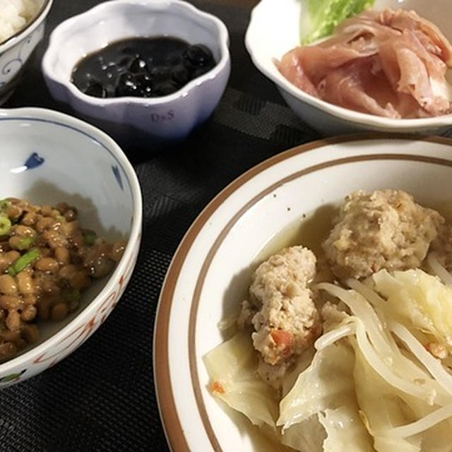 プロの心遣いに感謝＆生姜たっぷり肉団子とキャベツの煮物