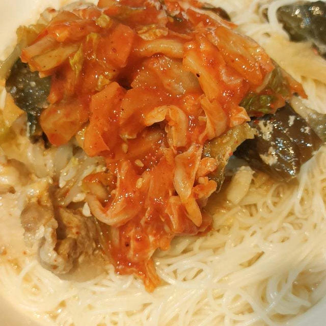 実家から(*´艸｀*)と、ズボラそうめんで夕ご飯＼(^o^)／