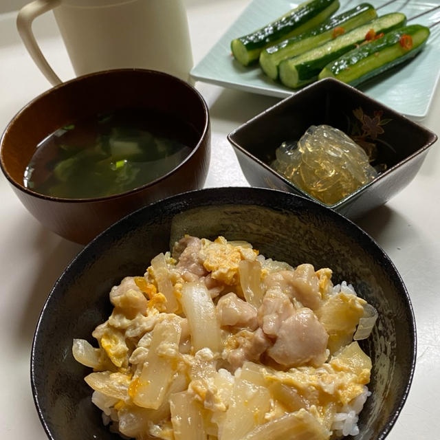 88☆夜ご飯！親子丼です。