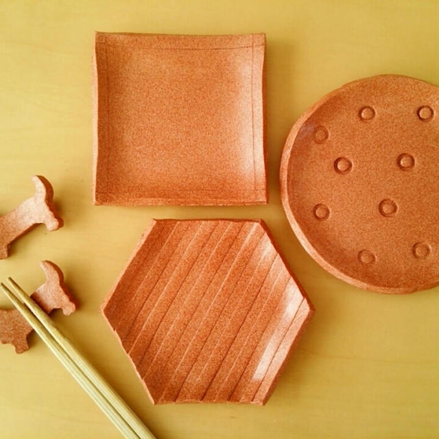 【オーブン陶芸　１か月目】小皿と箸置き