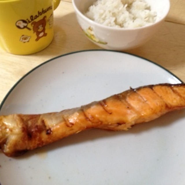 生鮭の白だし漬け焼き