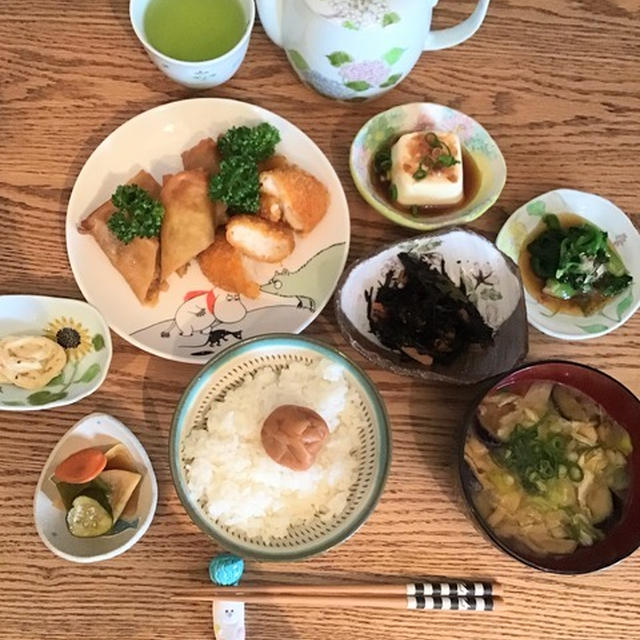 芽ひじきの煮物レシピと今日のランチ