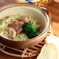 【日本食研「洋食作り」で作る】キャベツと鶏のホワイトクリーム煮