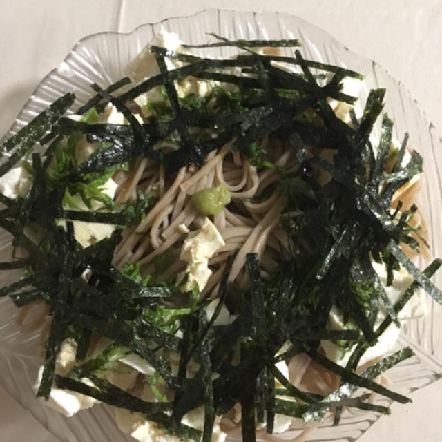 来週は土佐醤油で冷たいお蕎麦
