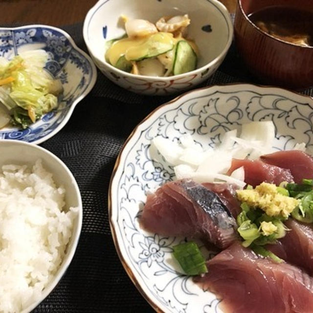 予防注射＆ホタテとキュウリの酢味噌和え