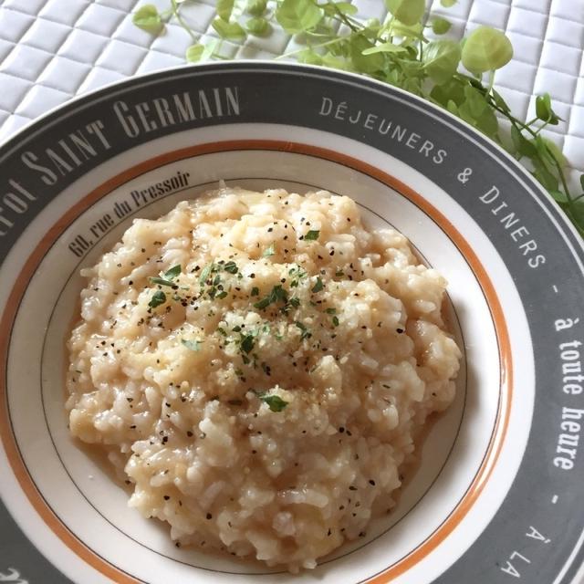 オニオンスープでチーズリゾット By Rinmiさん レシピブログ 料理ブログのレシピ満載