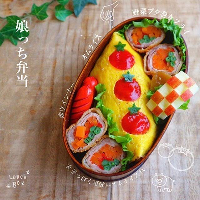 娘っち＊女子高生弁当 顔むすび弁当