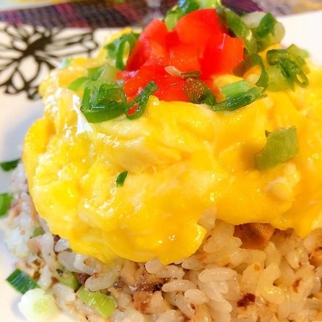 簡単！お魚の豆乳味噌オムライス