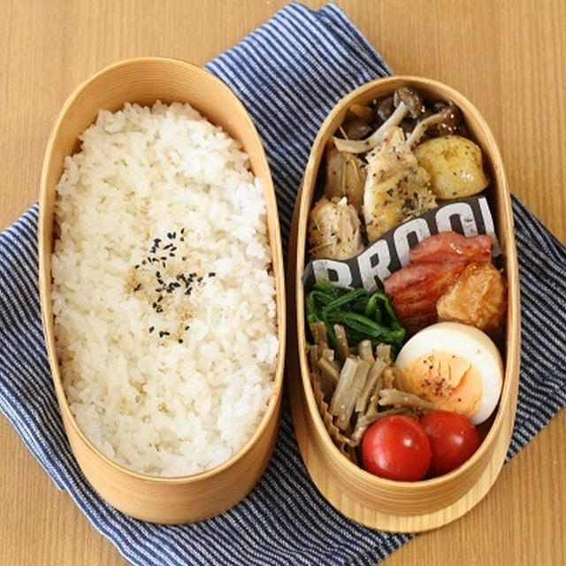 鶏のジューシーロースト弁当 【無水調理入門】
