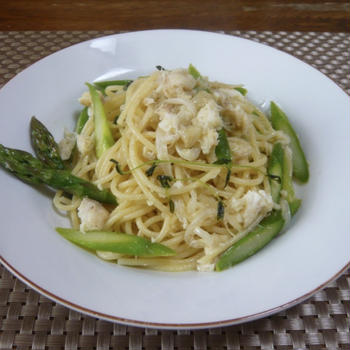 真ガレイのパスタ②オイルソース