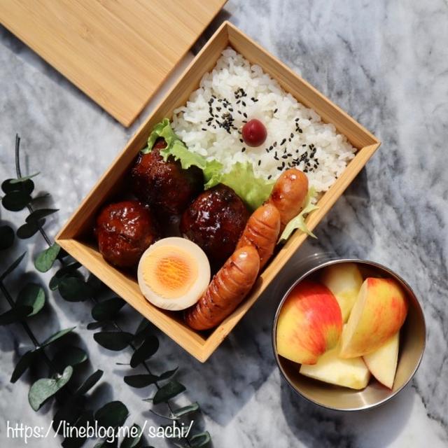 息子の＊ミートボール弁当♡【#お弁当#ミートボール】