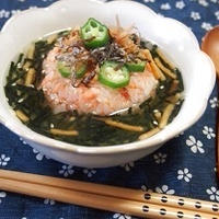 旨いっ！鮭フレーク焼きおにぎりde茶漬け＆【掲載】
