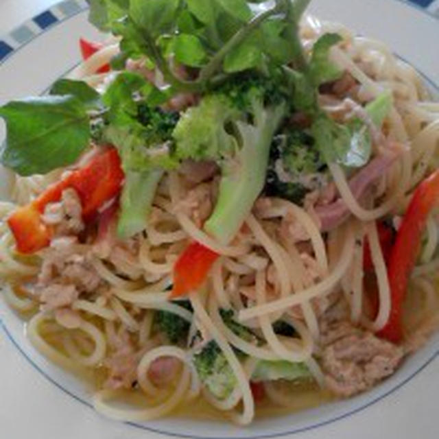 野菜たっぷりパスタ