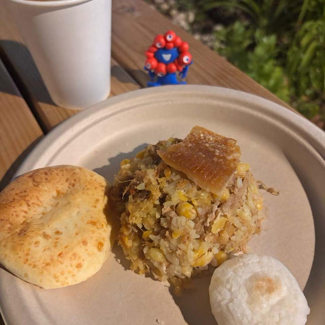 万博コロンビア館　作り置きお豆のスープ