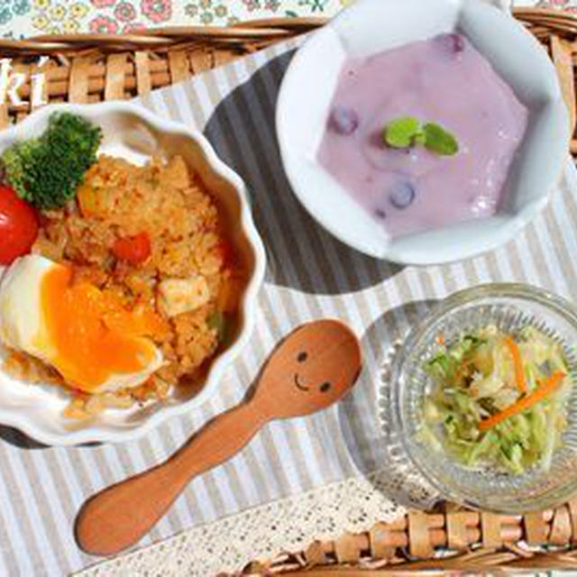 【幼児食】ナシゴレン＆鮭のホイル焼き
