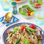 あさりと豚肉春野菜の具だくさんハーブパスタ♪スパイスブログ連載