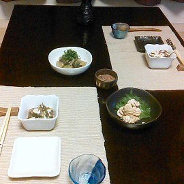 メインはカツ丼。あくまでも。~揚げ茄子の棒棒鶏風~