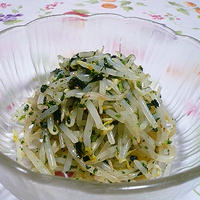 混ぜ込みもやしナムルをつくりました