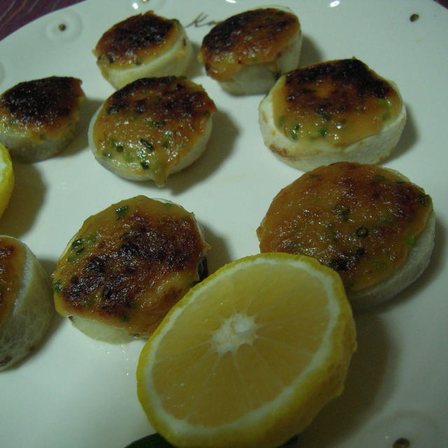 里芋のねぎ味噌焼きと里芋のだし煮