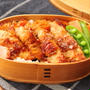 おかか照り焼きのお弁当！「肉巻きたけのこ」「旬野菜のバター煮」