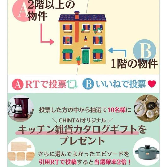 【当選】CHINTAI『キッチン雑貨カタログギフト5,000円分』