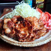 蒸し暑い日にもおかわりがとまらない❤漬けて焼くだけ豚肉のにんにく味噌漬け❤