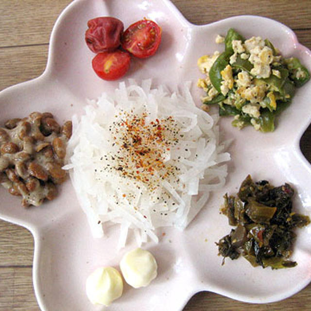シンプル朝ご飯。(-ε-)