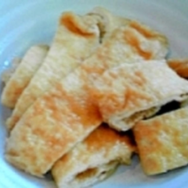 油揚げの煮付け、塩こうじと2度味付けでふっくら♪