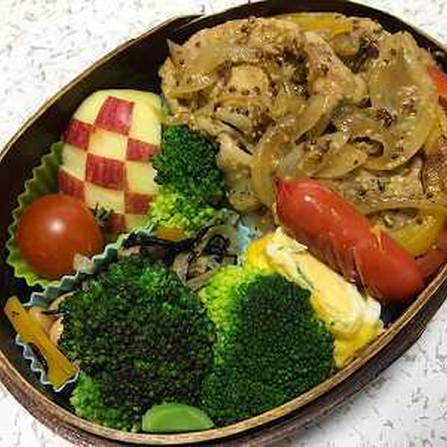 豚丼弁当（豚肉の粒マスタードソテー）