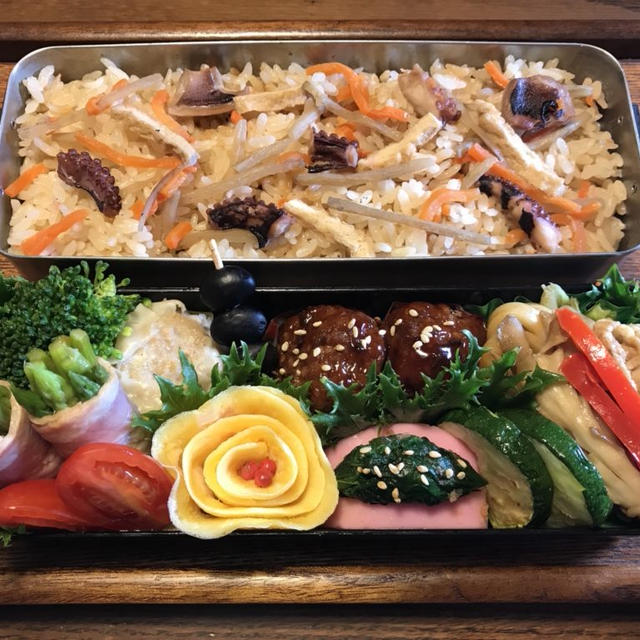 お弁当（たこ飯）