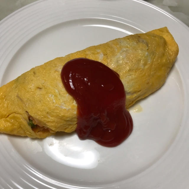 オムライスとあったかポトフの夕飯