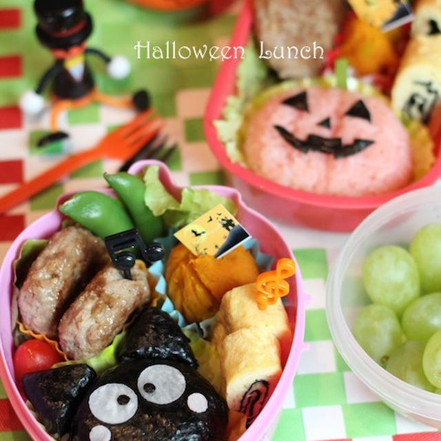 ハロウィン弁当、初アイシングクッキー
