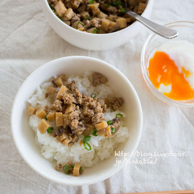 【レシピ】ご飯のっけが最高！筍の中華風そぼろ炒め。