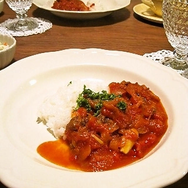 牛肉のトマト煮、塩麹で自家製ツナ