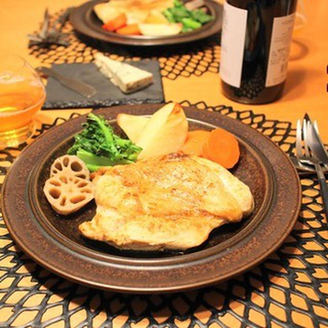 オーブンで『鶏胸肉ロースト』の夜ごはん。
