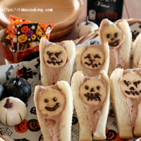 【レシピ】ハロウィンバナナサンド♪