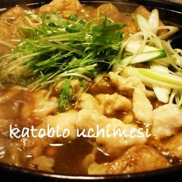 余ったお好み焼き粉で作るすいとんカレー鍋