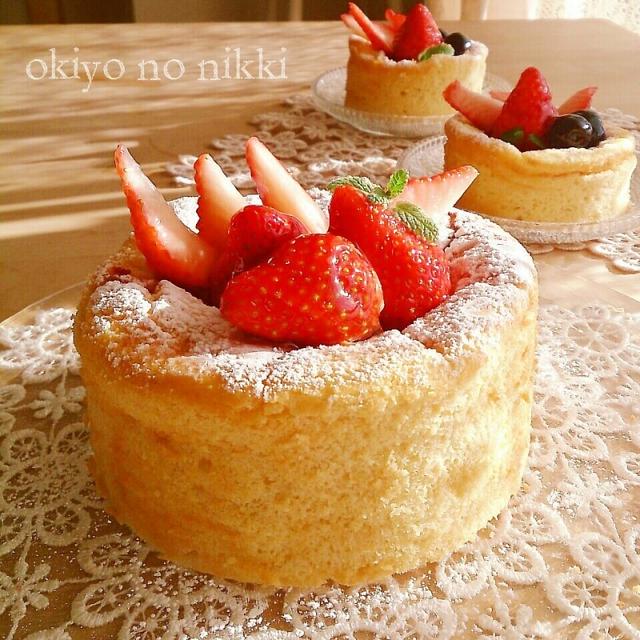 お豆腐スフレチーズケーキ。