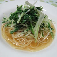 おでんの〆は和風スープパスタ　時短レシピ