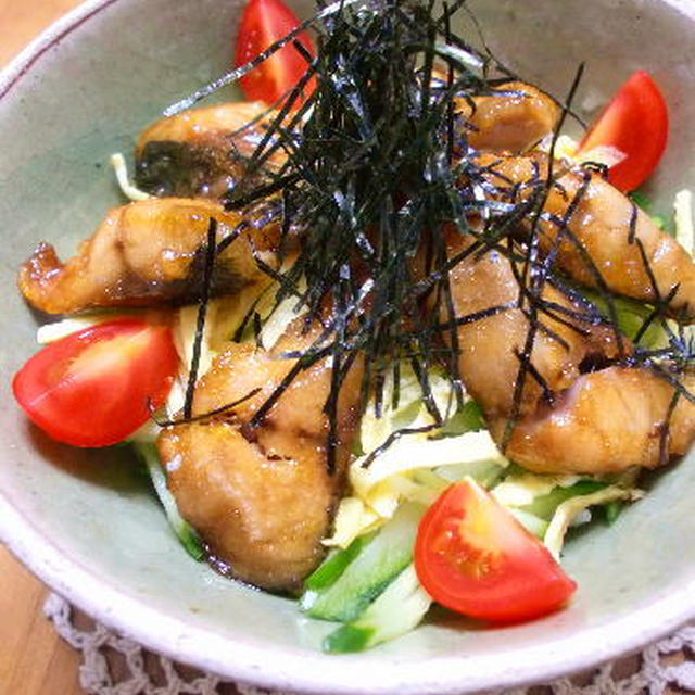 アジの蒲焼丼♪