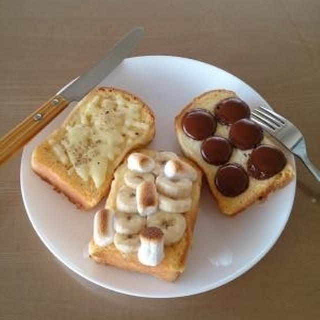 ３種類のフレンチトーストで朝ごはん～♪