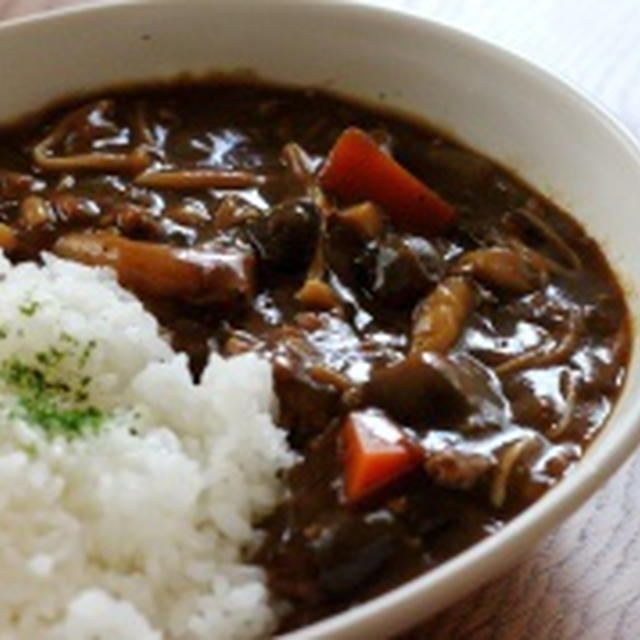 【クックパッド話題入り】きのこたっぷりカレー