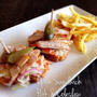 Open sandwich & French fries