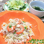 えびピラフ… コーンポタージュ味のドレッシングdeサラダ☆
