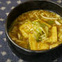 きつねカレーうどん。　“だしいらずで楽ランチ♪”