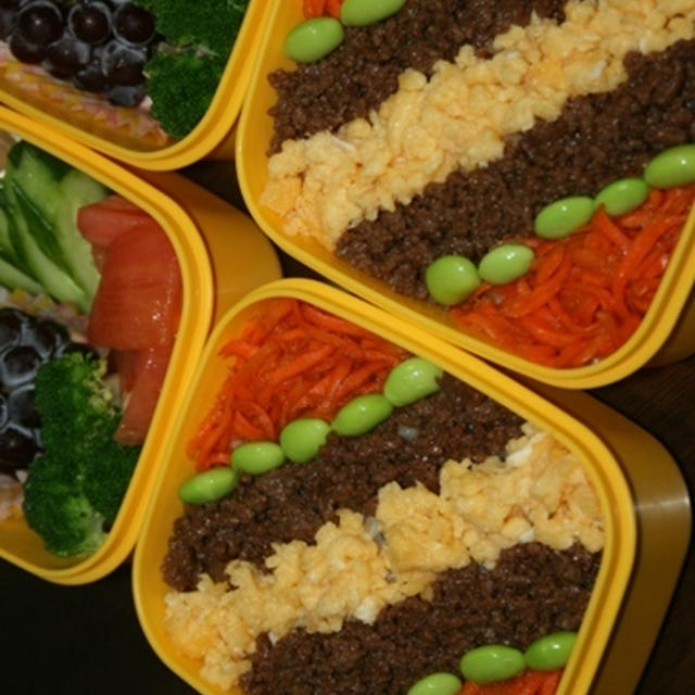 7月30日　　四色弁当（練習）