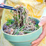 Soba Salad with Lemon Miso Dressingレモン味噌ドレッシングで蕎麦サラダ