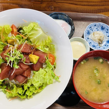 宮古島2025　㉒みなと食堂のポキ丼