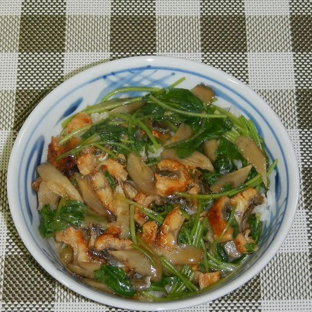 鰻とごぼうの柳川風丼